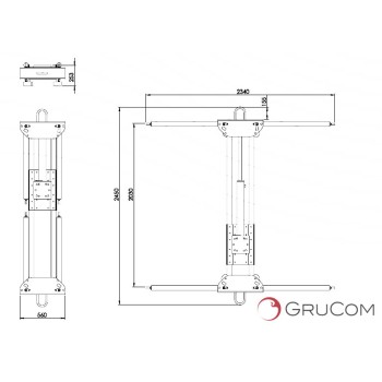Towing system for crane Loading capacity(kg): 3500