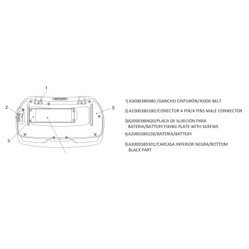 Accesorio para mando a distancia grúa