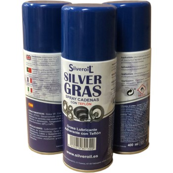 Grasa en spray con teflón de alta adherencia.