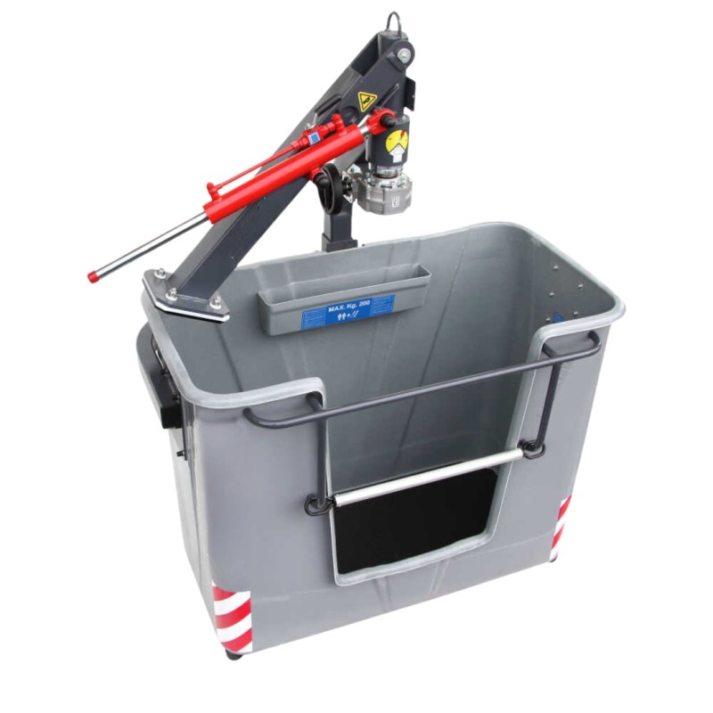 Rotating fiberglass basket for 2 people 1400x700x2407 (L x W x H)