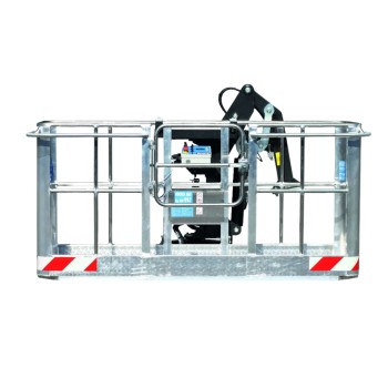 Cesta autonivelante con giro 180º para 3.