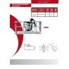 Cesta de aluminio autonivelante 180º para 3