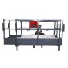 Extendable iron basket with base + 180º rotation for backhoe 