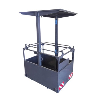 Iron suspended man basket for tower cranes for 3 people