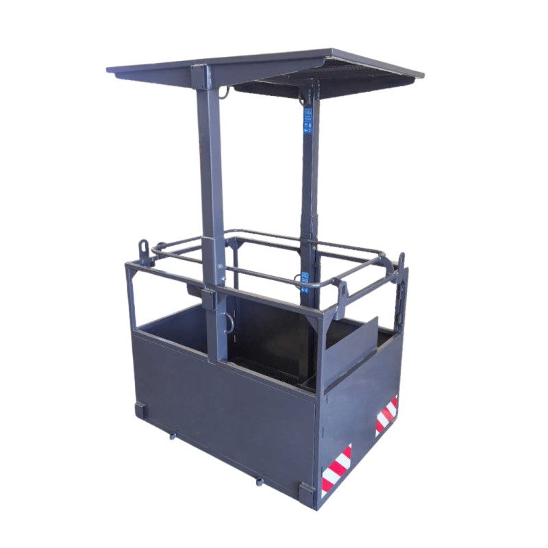 Iron suspended man basket for tower cranes for 3 people