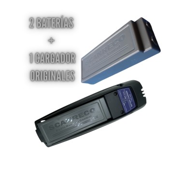 Original SCANRECO Pack: 2 Batteries + 1 Charger