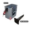 2-person fiberglass man basket + 1-meter connector