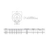 Conical crane outrigger pad Ø400 mm PAC 4.8/F