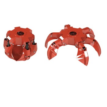 Pulpo grua plegable - 3000 kg Apertura pinzas - 1655 mm