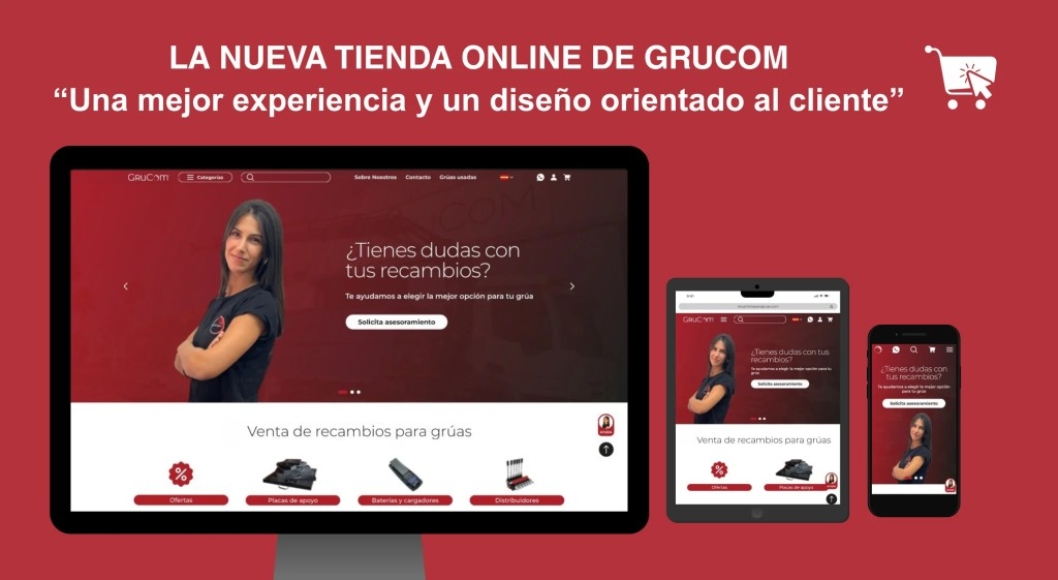 Nueva tienda online de Grucom: mejor experiencia y diseño adaptado para nuestros